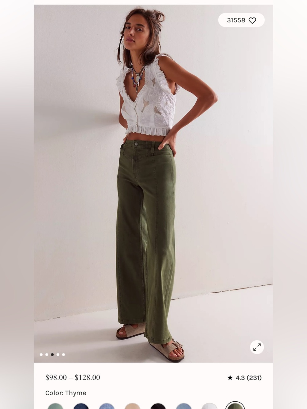 We The Free Libre Wide-Leg Jeans Thyme